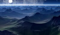 A stunning, colorful, and peaceful digital landscape from a fantasy game, showcasing rolling hills, ancient ruins, and a vibrant sky, suggesting a world meant for exploration.